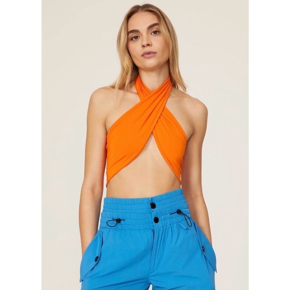 The Andamane Jasmine Halter Top in Orange Size S - Picture 7 of 7